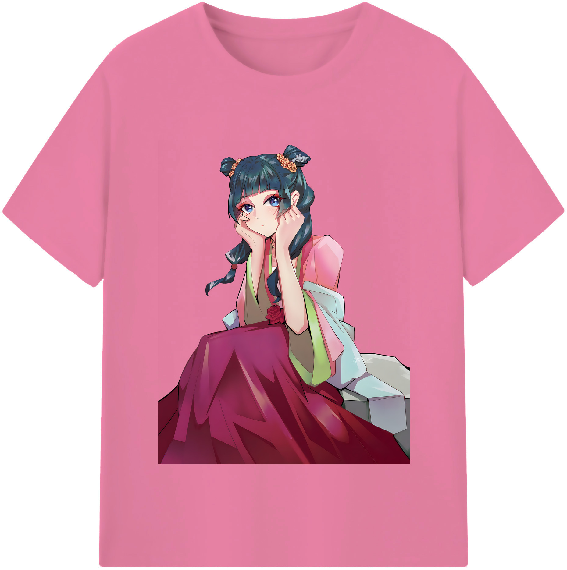 （画像用） 薬屋のひとりごと The Apothecary Diaries 綿100％半袖Tシャツ（フロントプリント）